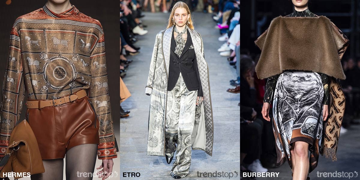 Les principales tendances en matière d'imprimés vues sur les podiums de la saison automne hiver 2019-2020 Les principales tendances en matière d'imprimés vues sur les podiums de la saison automne hiver 2019-2020