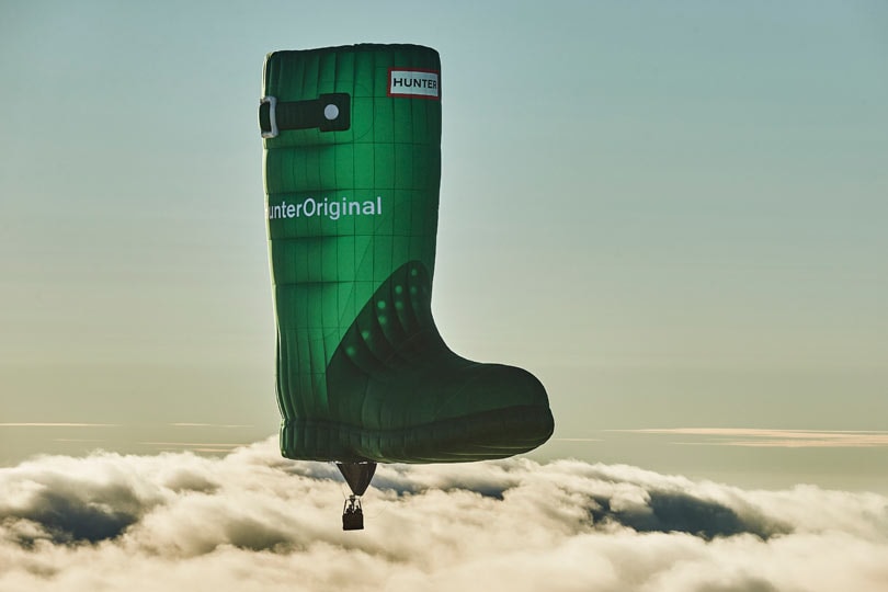 In Pictures: Hunter launches first flying welly In Pictures: Hunter launches first flying welly