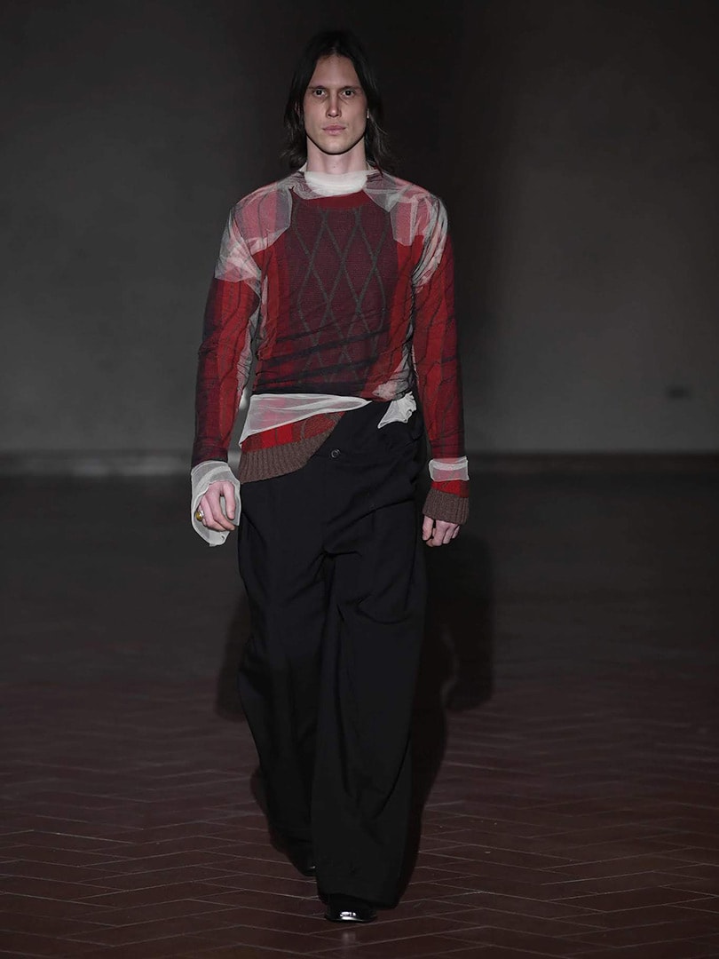 Glenn Martens presents Y/Project AW19 collection at Pitti Uomo Glenn Martens presents Y/Project AW19 collection at Pitti Uomo