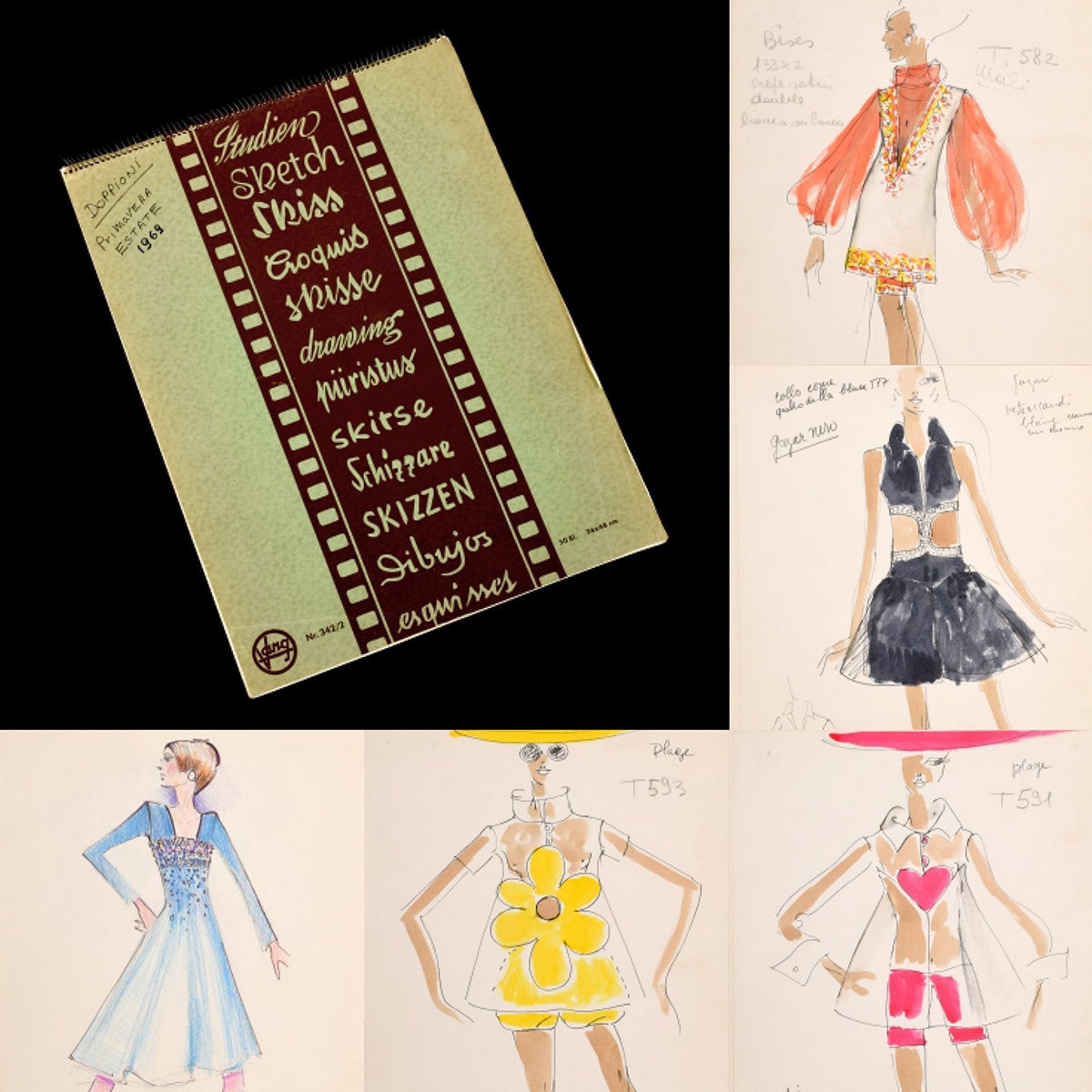 125 fashion sketches by Karl Lagerfeld to be auctioned in the US 125 fashion sketches by Karl Lagerfeld to be auctioned in the US